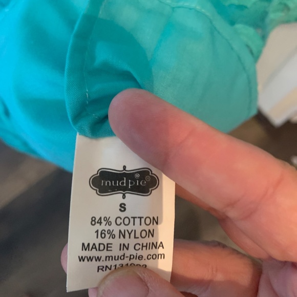 Mud pie floral lace overlay‎ lined sumner dress. Worn once - Picture 6 of 6